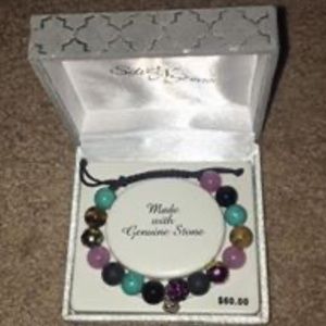 Genuine stone bracelet comes in box